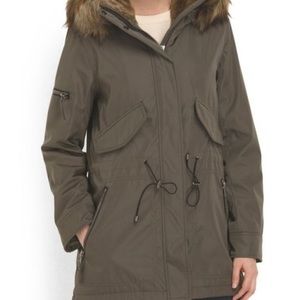 parka olive green khaki size S